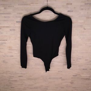 Black long sleeve body suit